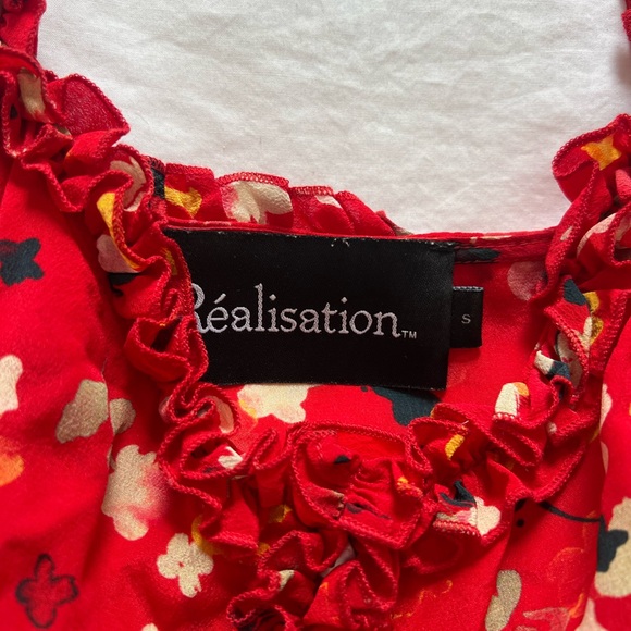 Réalisation Par - The Juliet Dress in Rouge Fleur size S - Picture 4 of 5